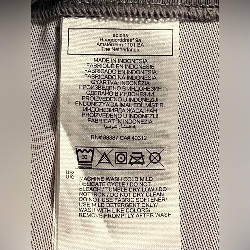 Adidas Gray Performance Athletic Pants Stretch Ac… - image 4